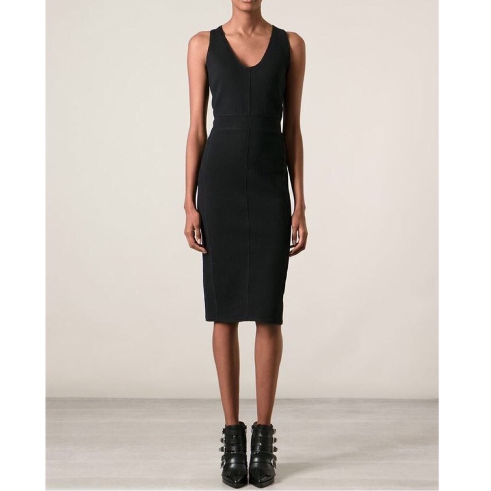 Faith Connexion V-neck Jersey Black Dress - Picture 6 of 9